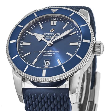 breitling superocean chronometer blue